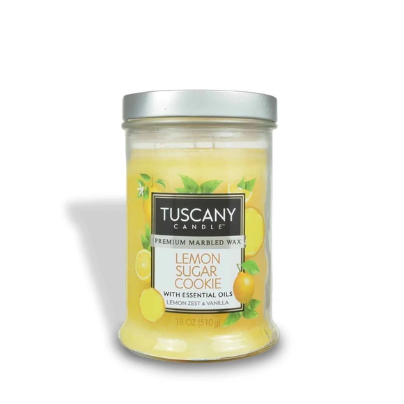Tuscany Candle Lemon Sugar Cookie Scented Jar Candle, 18 oz Set of 2 - Picture 2 of 6